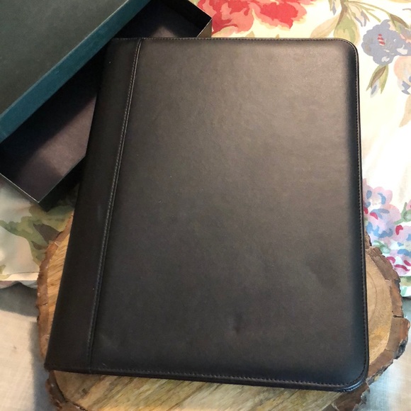 Portfolio Notepad Binder BLACK Career Jobsite Estimate Interview FauxLeather NEW - Picture 3 of 13